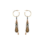 AYALA BAR - PRISM SET - LONG HOOP EARRINGS - VINE