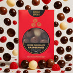 CHOCAMAMA - MIXED CHOCOLATE RASPBERRIES 100G