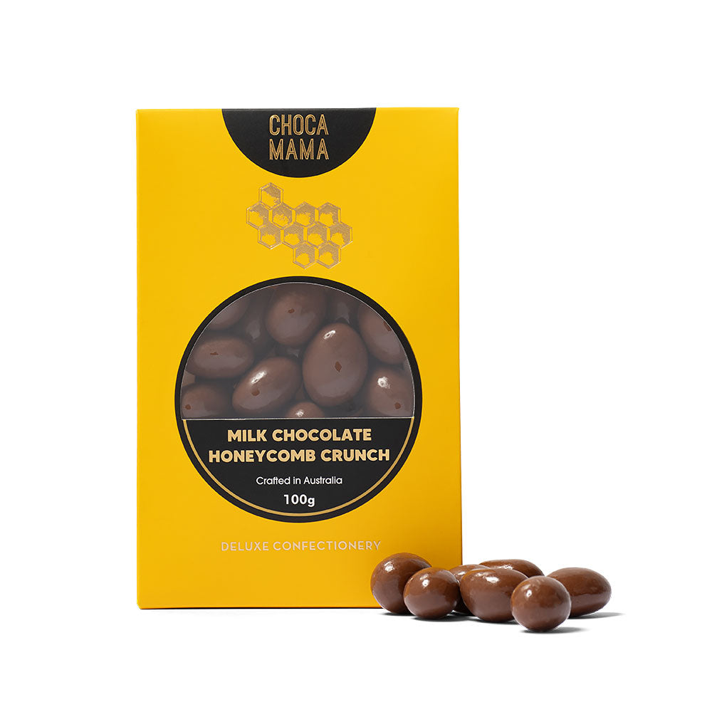 CHOCAMAMA - MILK CHOCOLATE HONEYCOMB CRUNCH 100G