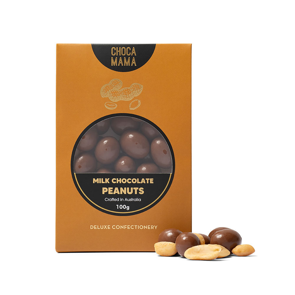 CHOCAMAMA - MILK CHOCOLATE PEANUTS 100G