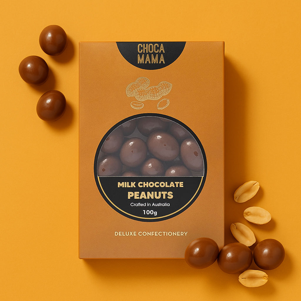 CHOCAMAMA - MILK CHOCOLATE PEANUTS 100G