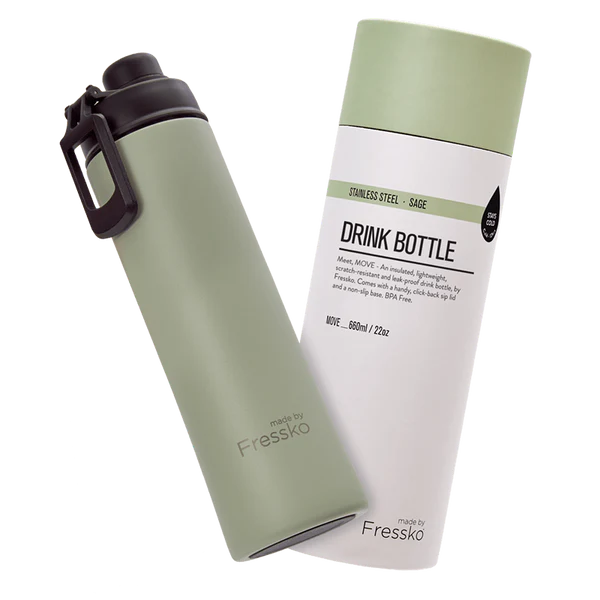MADE BY  FRESSKO - MOVE 660ML DRINK BOTTLE - SAGE
