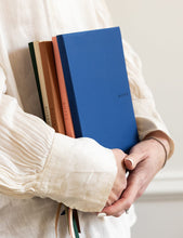 Load image into Gallery viewer, BESPOKE LETTERPRESS - SOFT COVER LEATHER NOTEBOOK (BLANK) - ROYAL BLUE
