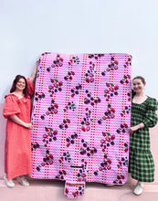 Load image into Gallery viewer, THE SOMEWHERE CO. - SUNDAE CHERRIES PICNIC RUG
