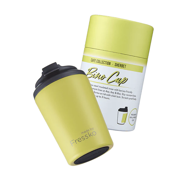 MADE BY FRESSKO - BINO REUSABLE COFFEE CUP 230ML/8OZ - SHERBET