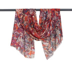 D)LUX - CARMELA LEAF WOOL/MODAL SCARF - SPICE
