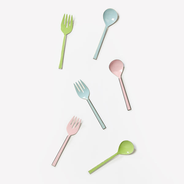 BONNIE & NEIL - PINK SALAD SERVERS (SET OF 2)