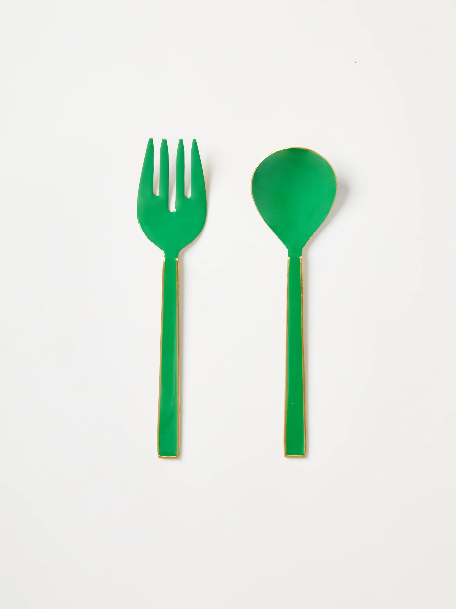 BONNIE & NEIL - EMERALD SALAD SERVERS (SET OF 2)