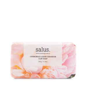 SALUS - CHAMOMILE & ROSE GERANIUM CLAY SOAP