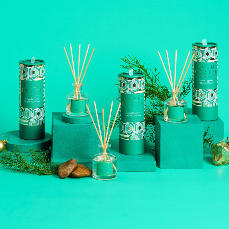 PALM BEACH COLLECTION - MINI CHRISTMAS FRAGRANCE DIFFUSER - COASTAL CYPRESS