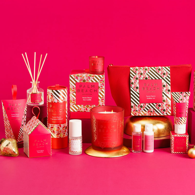 PALM BEACH COLLECTION - MINI CHRISTMAS FRAGRANCE DIFFUSER - NEON CHERRY