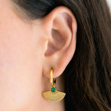 Load image into Gallery viewer, INDIGO &amp; WOLF - EARRINGS - SIA EMERALD
