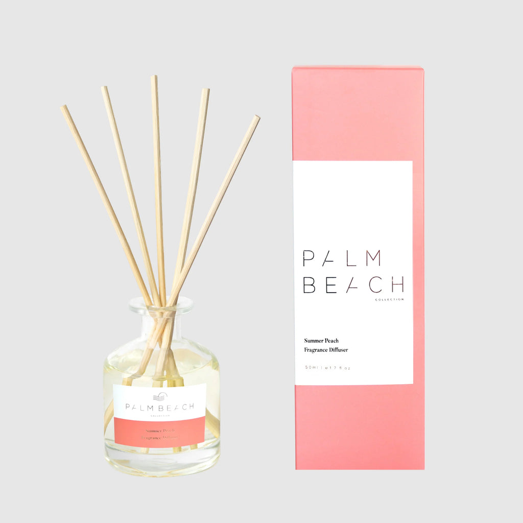 PALM BEACH COLLECTION - 50ML MINI FRAGRANCE DIFFUSER - SUMMER PEACH