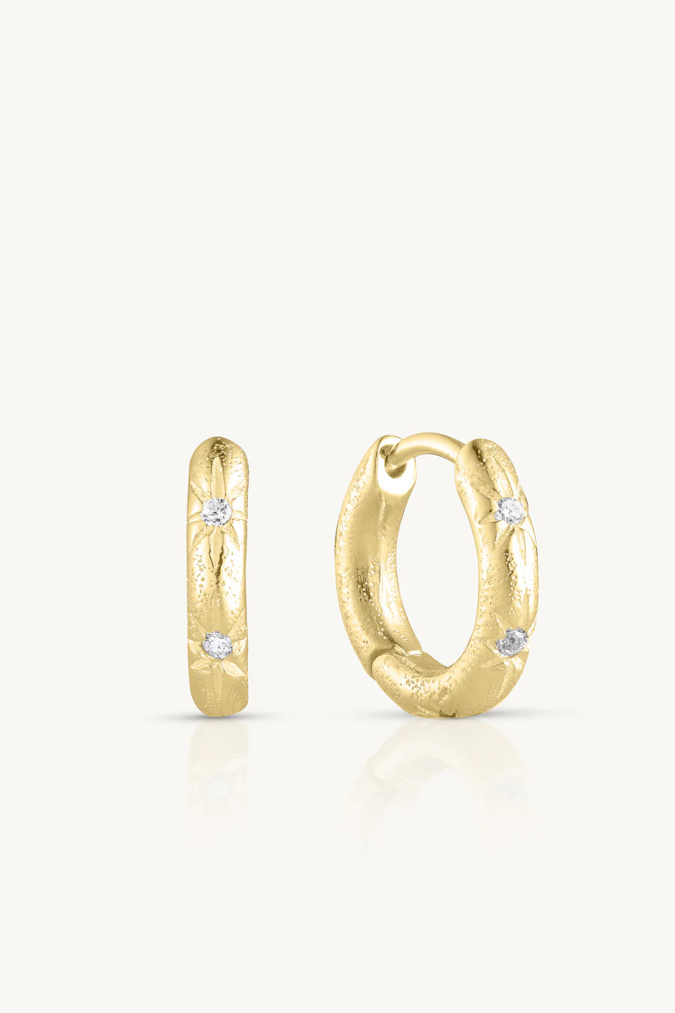 TONIMAY - STARBURST GOLD HOOPS