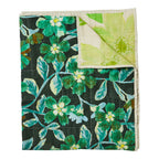 BONNIE & NEIL - COSMOS GREEN / CORNFLOWER GREEN QUILTED THROW
