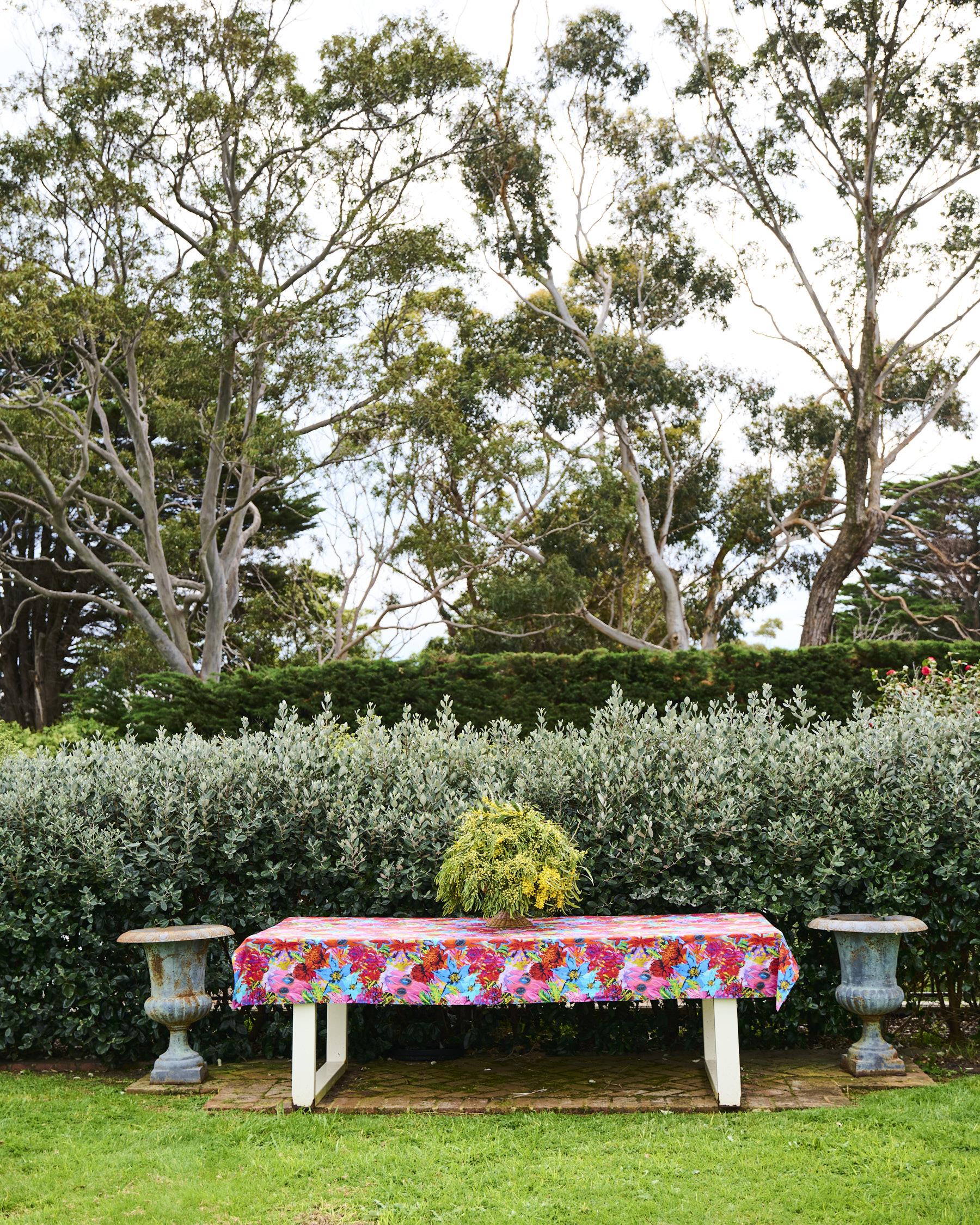 KIP & CO X JENNY KEE - LINEN STANDARD RECTANGULAR TABLECLOTH - GROWING THE PEACE
