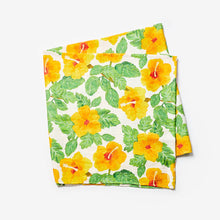 Load image into Gallery viewer, BONNIE &amp; NEIL - MEDIUM TABLECLOTH - HIBISCUS YELLOW
