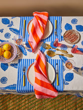 Load image into Gallery viewer, BONNIE &amp; NEIL - MEDIUM TABLECLOTH - SARDINES BLUE
