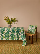 Load image into Gallery viewer, BONNIE &amp; NEIL - MEDIUM TABLECLOTH - FESTIVE FOLIAGE GREEN

