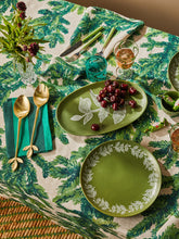 Load image into Gallery viewer, BONNIE &amp; NEIL - MEDIUM TABLECLOTH - FESTIVE FOLIAGE GREEN
