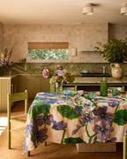 BONNIE & NEIL - MEDIUM LINEN TABLECLOTH - LILAS BLUE