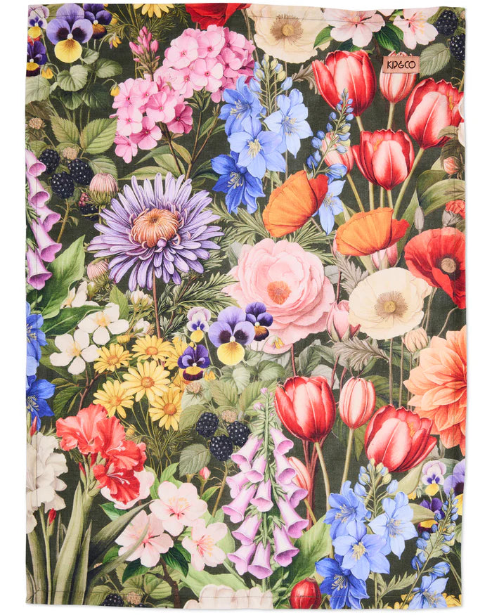 KIP & CO - COTTAGE GARDEN EDEN TEA TOWEL