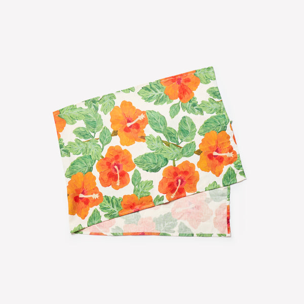 BONNIE & NEIL - TABLE RUNNER - HIBISCUS RED