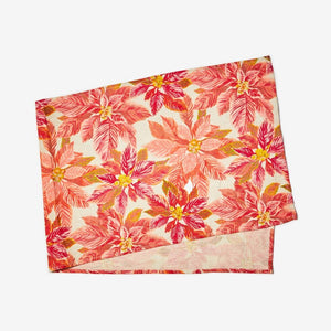 BONNIE & NEIL - POINSETTIA RED TABLE RUNNER