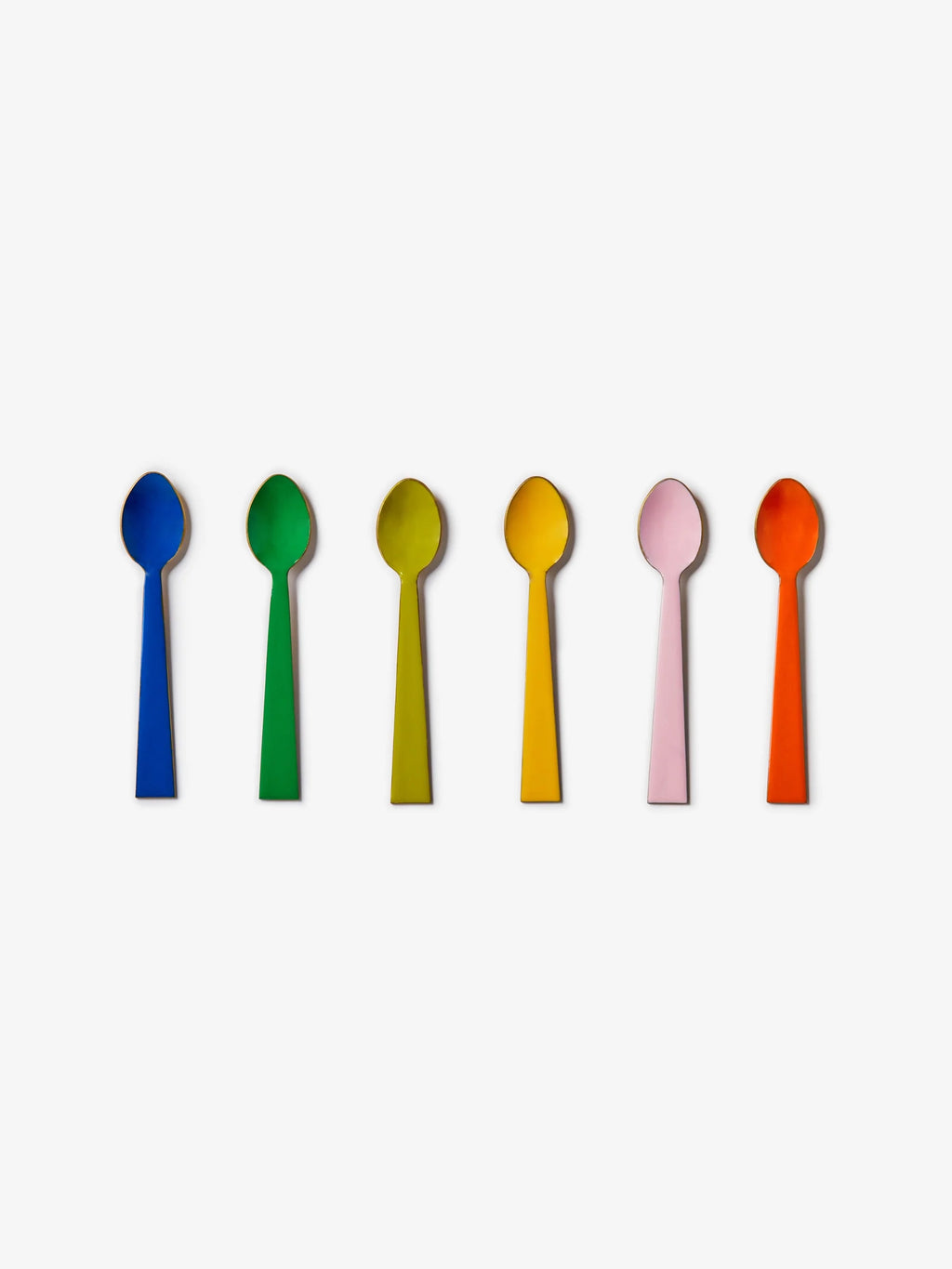 BONNIE & NEIL - ENAMEL TEASPOON SET "IN THE GARDEN'  (SET OF 6)