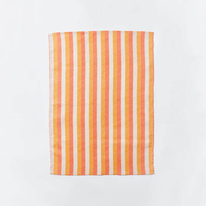BONNIE & NEIL - FLORENCE STRIPE RED TEA TOWEL