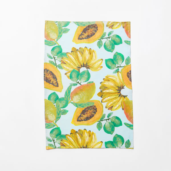 BONNIE & NEIL - TEA TOWEL - FRUIT SALAD BLUE