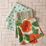 BONNIE & NEIL - TEA TOWEL - SHELL CHECK MINT