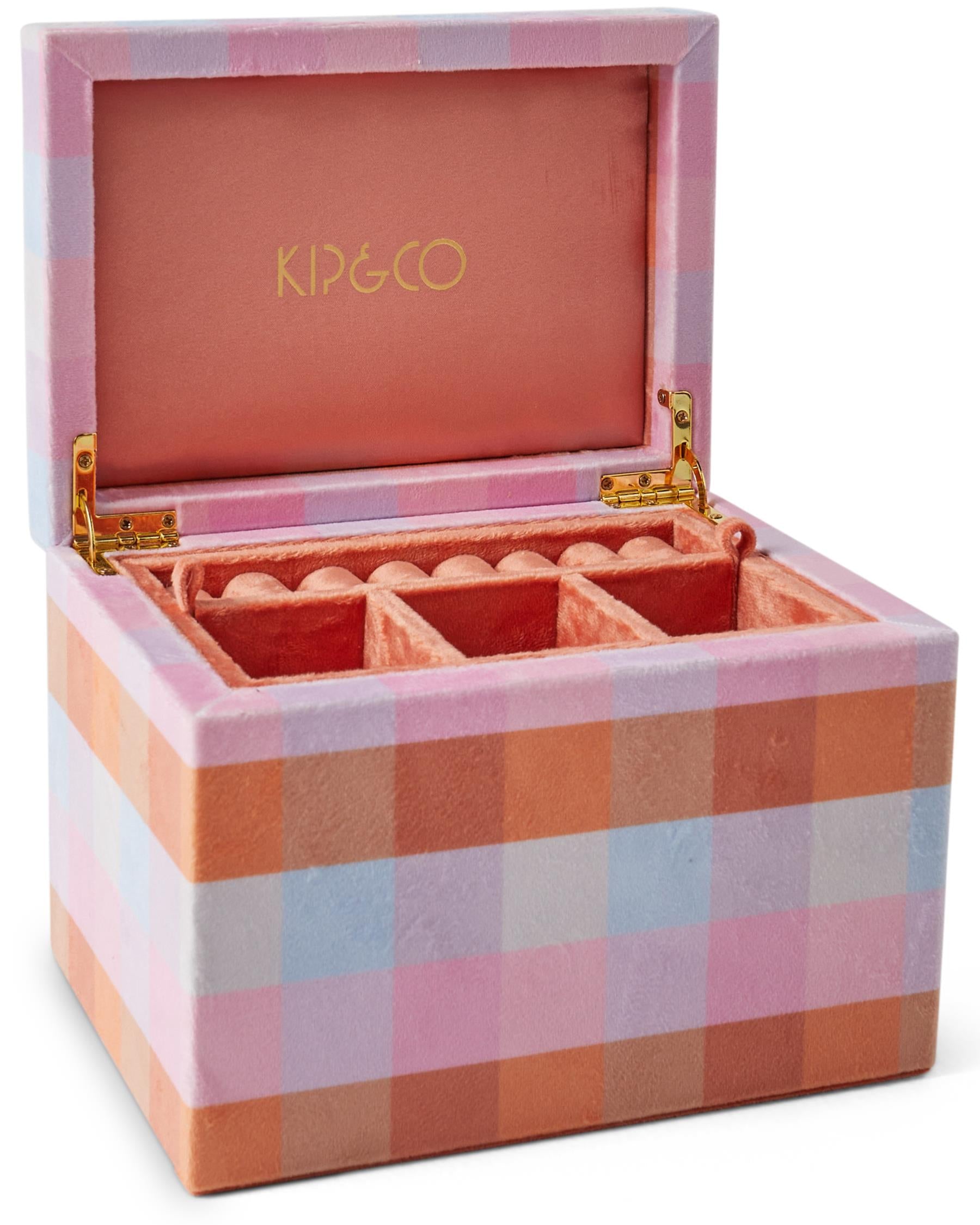 KIP & CO - LARGE VELVET JEWELLERY BOX - TUTTI FRUTTI
