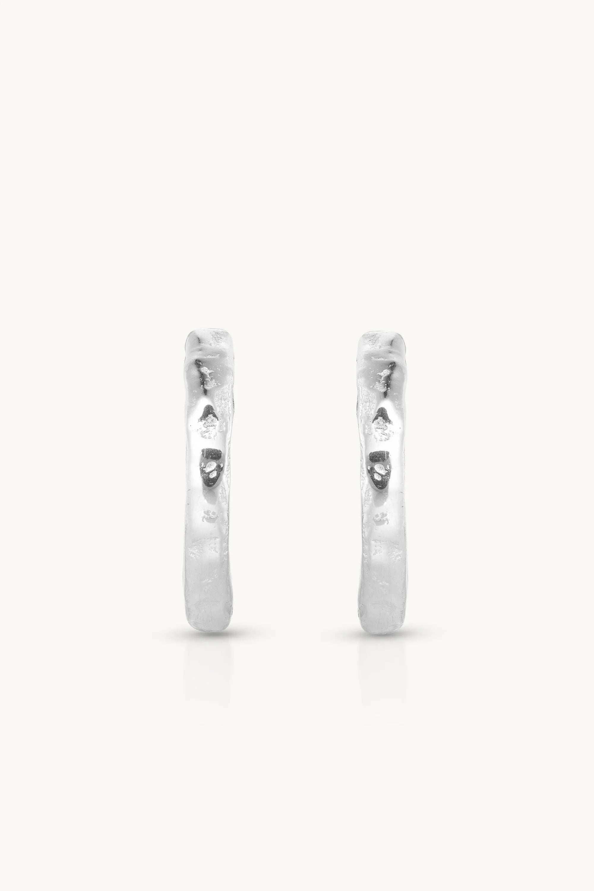 TONIMAY - TEXTURED SILVER HUGGIES - MEDIUM