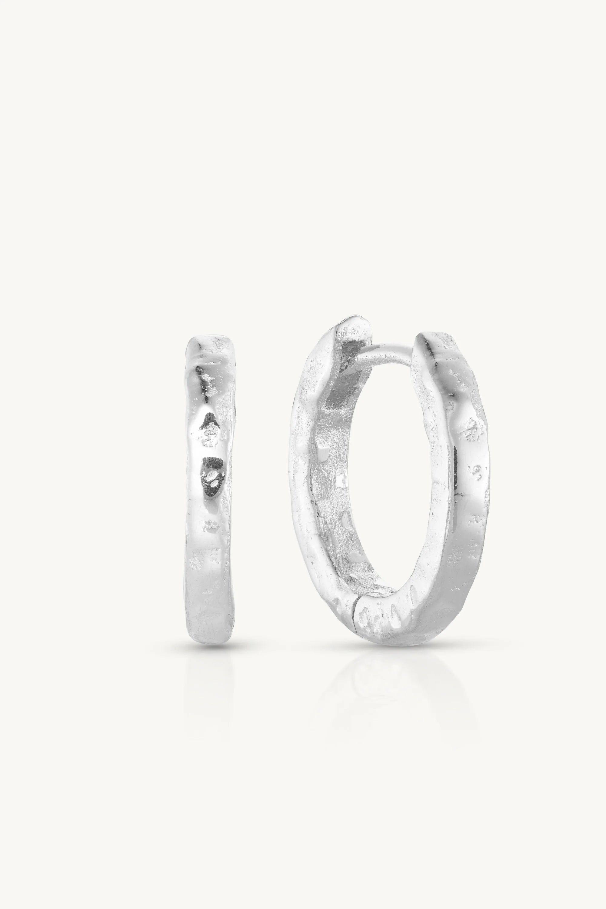 TONIMAY - TEXTURED SILVER HUGGIES - MEDIUM