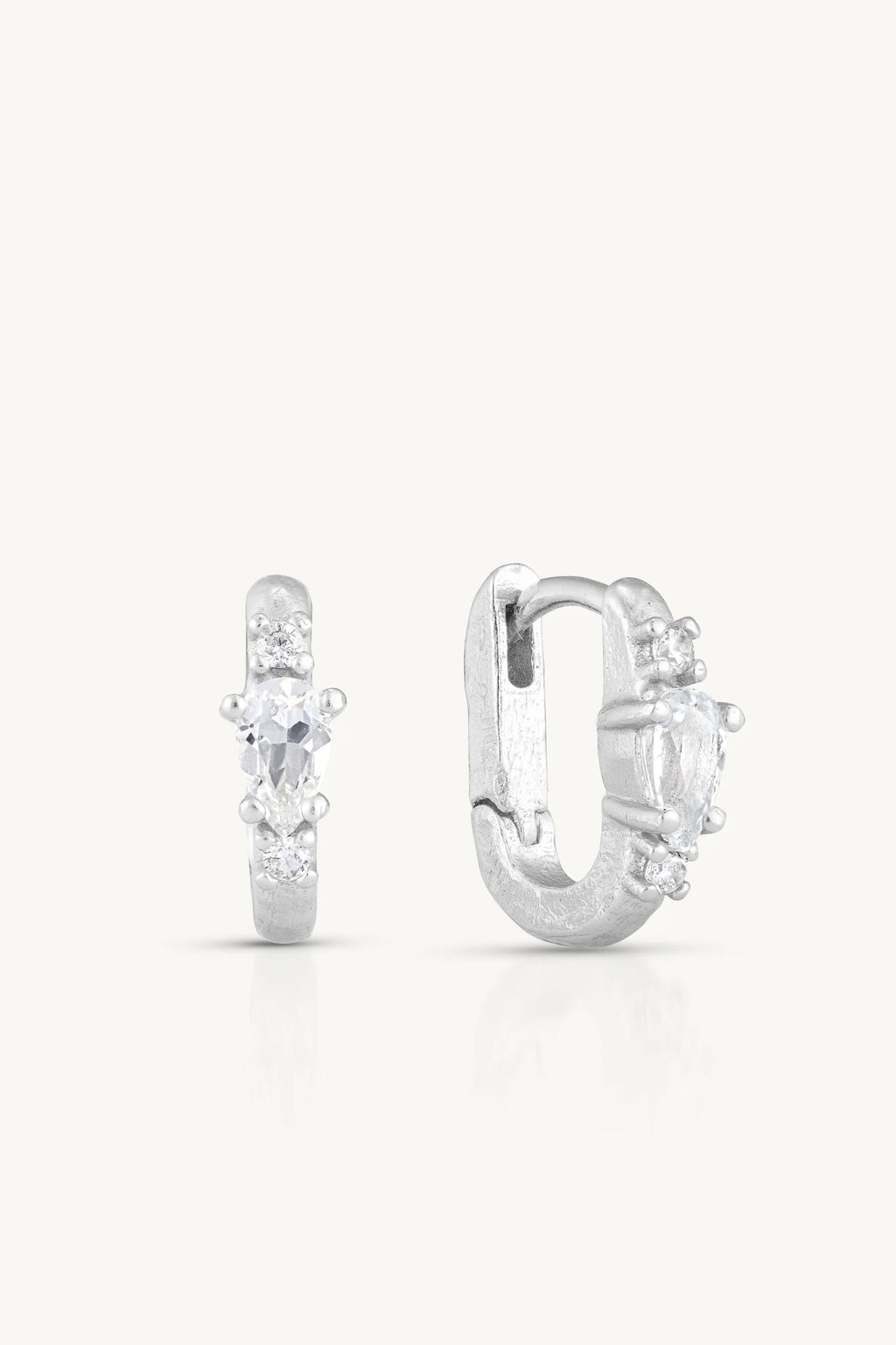 TONIMAY - TEXTURED TOPAZ SILVER HUGGIES