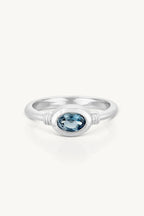 TONIMAY - TILLY TOPAZ SILVER RING - SIZE 6 SMALL