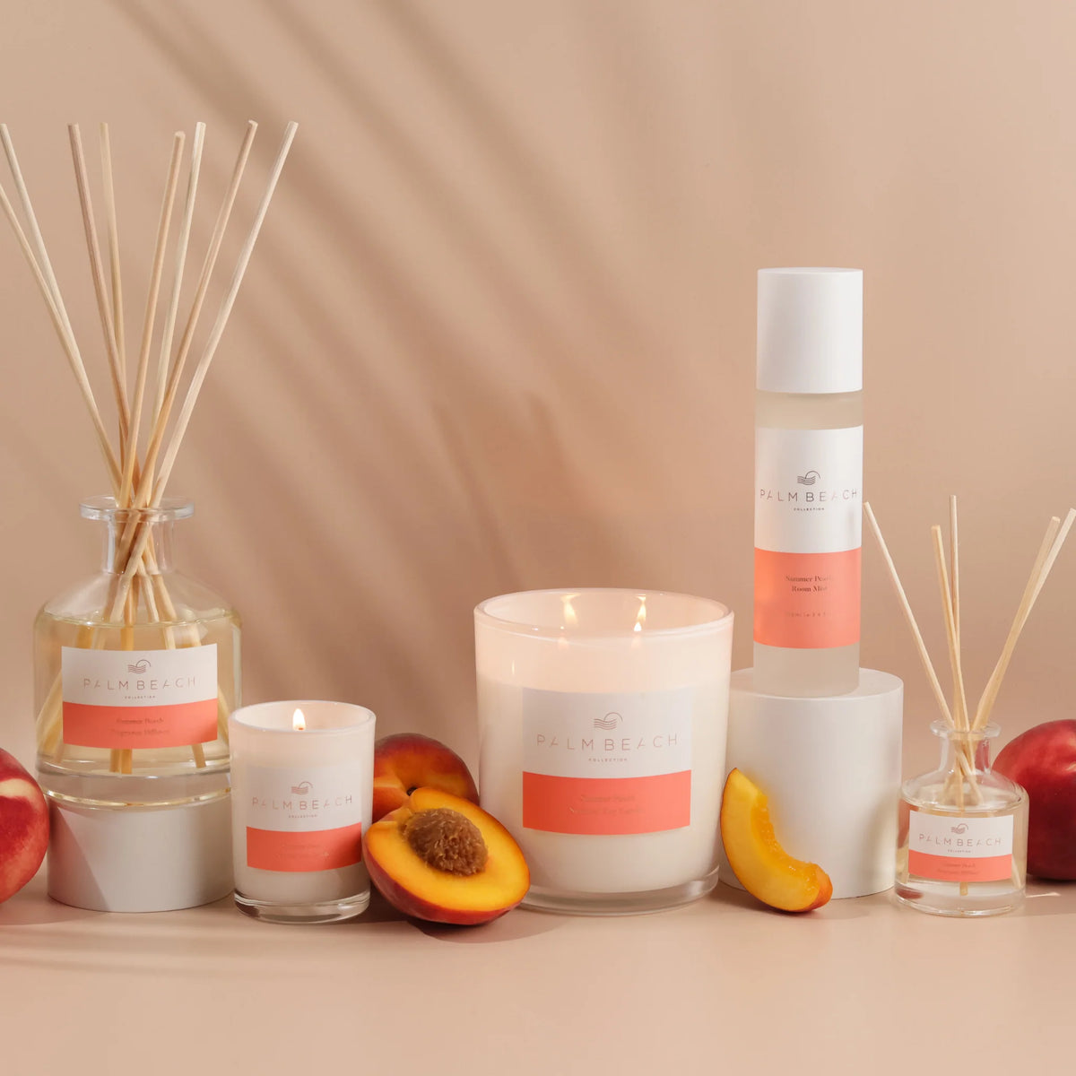 PALM BEACH COLLECTION - 50ML MINI FRAGRANCE DIFFUSER - SUMMER PEACH