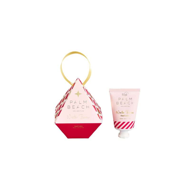 PALM BEACH COLLECTION - HANGING BAUBLE HAND LOTION - WINTER BERRIES