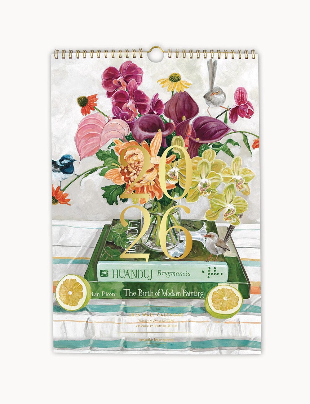 BESPOKE LETTERPRESS - 2026 WALL CALENDAR