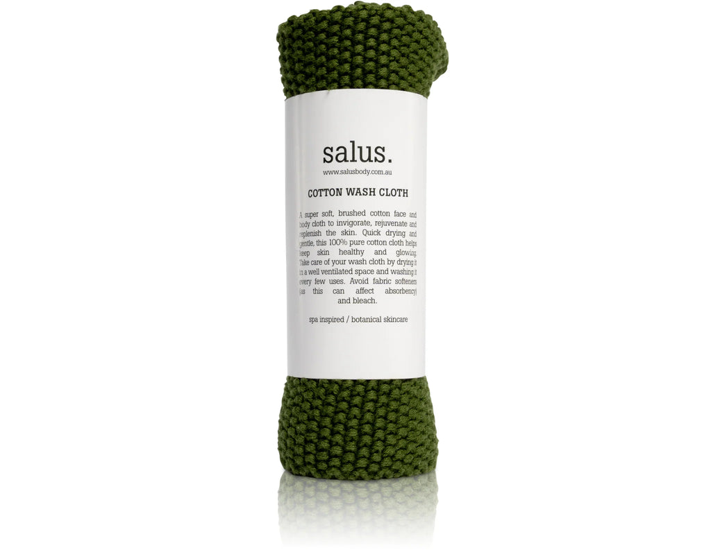 SALUS - COTTON WASH CLOTH - GREEN