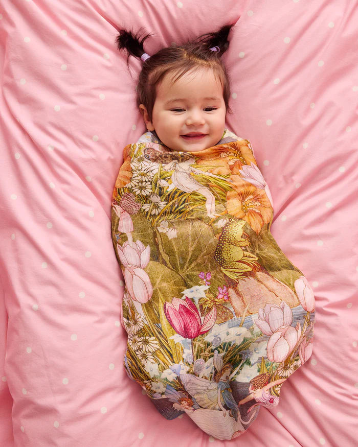 KIP & CO X FAIRYLAND - FAIRY GARDEN BAMBOO SWADDLE