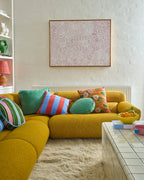 KIP & CO - VELVET PEA CUSHION - PISTACHIO