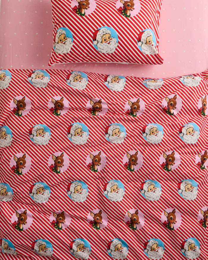 KIP & CO - I LOVE CHRISTMAS SPOT ORGANIC PILLOWCASE