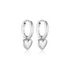 LINDA TAHIJA - AMORE CLASSIC HUGGIE EARRINGS - STERLING SILVER
