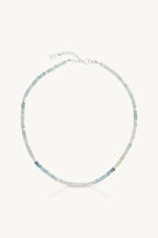 TONIMAY - NECKLACE - AQUAMARINE BEADED SILVER