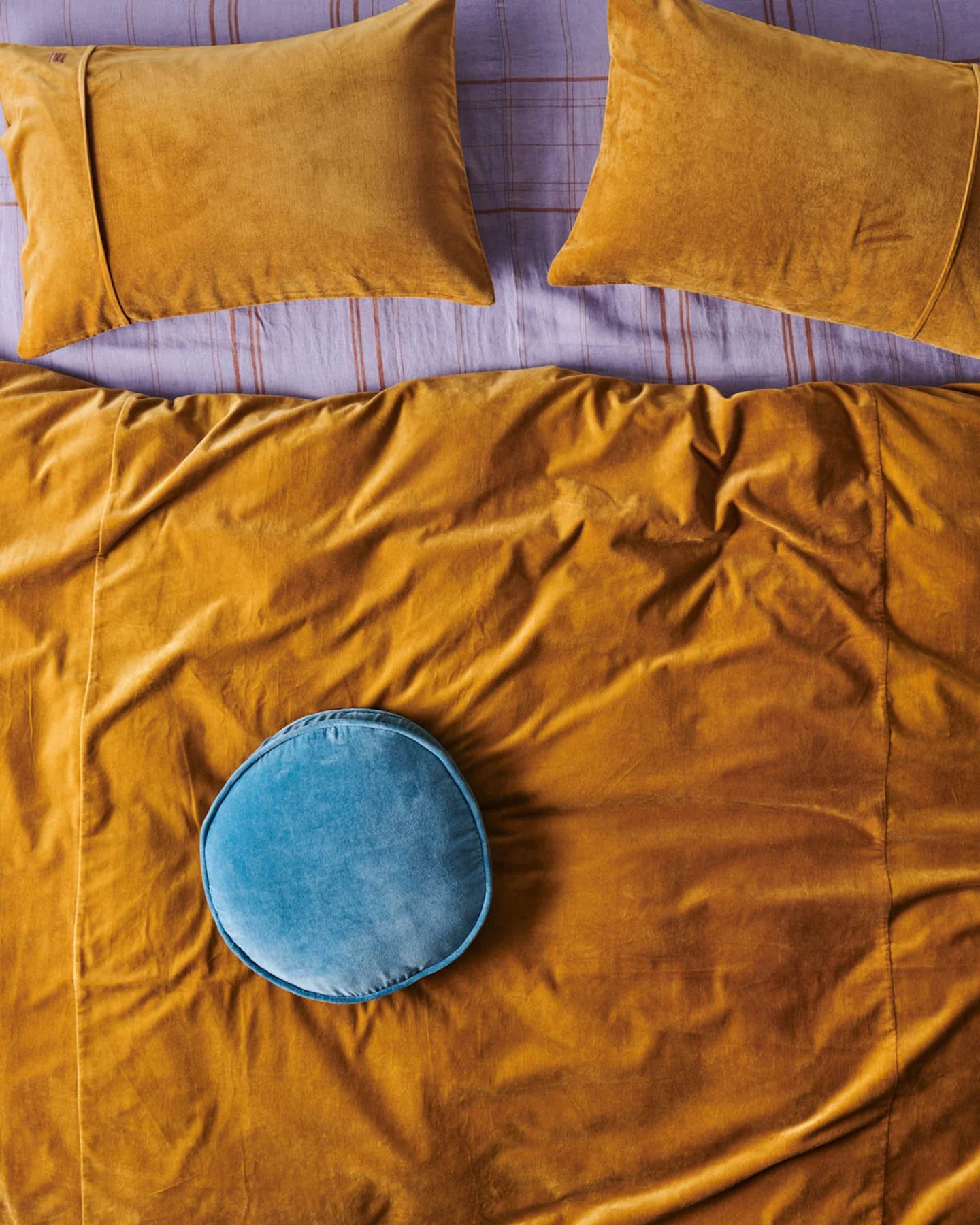 KIP & CO -  2P STD VELVET PILLOW CASE SET - PECAN
