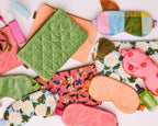 KIP & CO - VELVET COSMETICS PURSE - PESTO