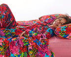 KIP & CO X JENNY KEE - VELVET PILLOWCASES 2P STD SET - GROWING THE PEACE