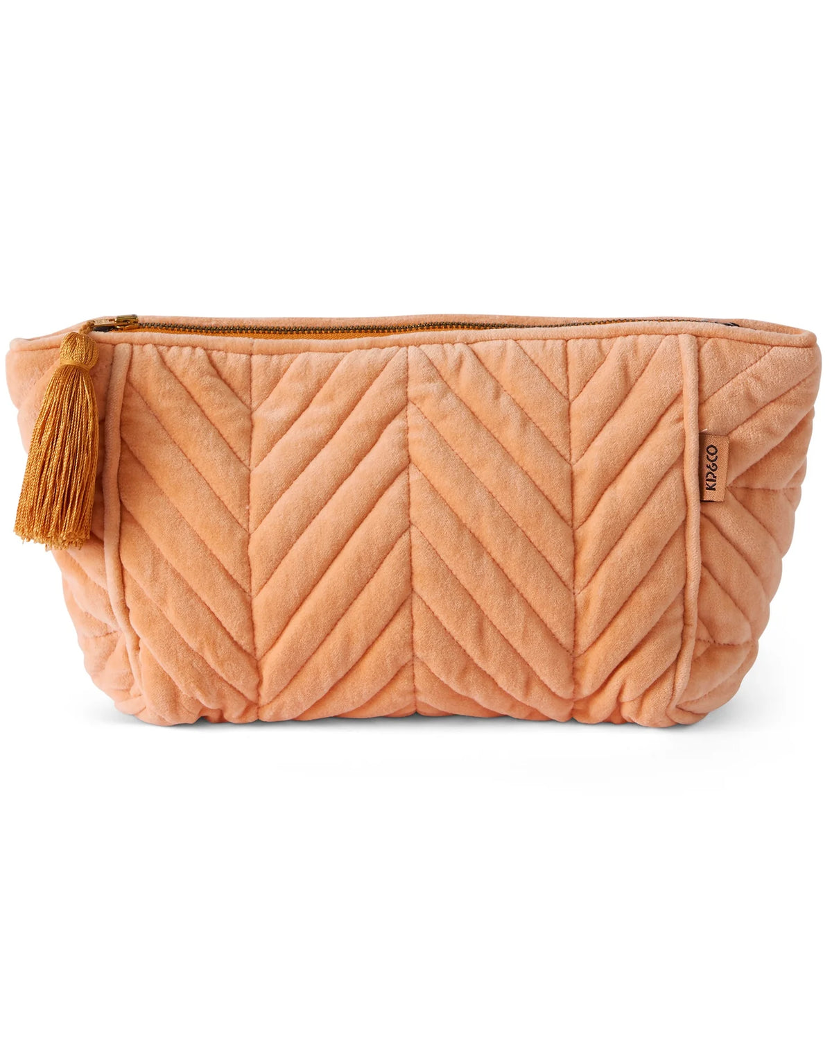 KIP & CO - VELVET TOILETRY PURSE - MELON